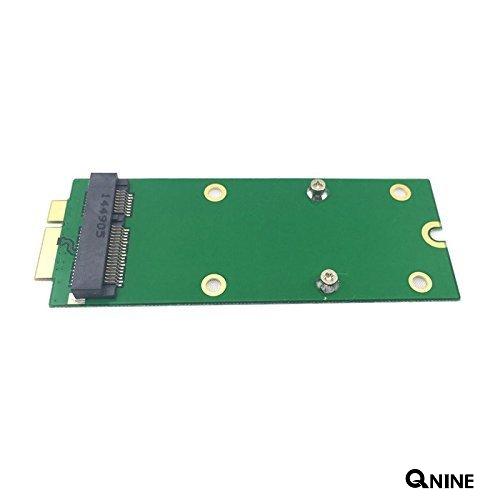 QNINE Mini SATA mSATA SSD Adapter for 2012 & Early 2013 MacBook Pro Retina A1398 A1425 Adapter