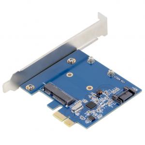 QNINE mSATA Mini PCI-E SATA 3.0 SSD & SATA 3.0 Combo Extender to PCI-E PCI Express Card 6.0Gbps